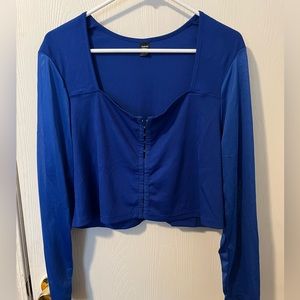 🪆5/$25🪆SHEIN Curve 4XL Royal blue half shirt